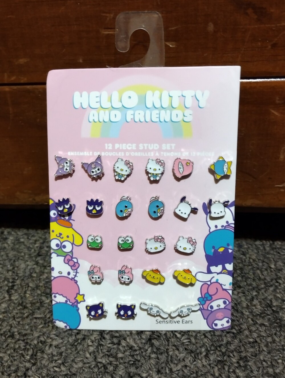 Hello Kitty & Friends 12 Piece Stud Set For Sensitive Ears